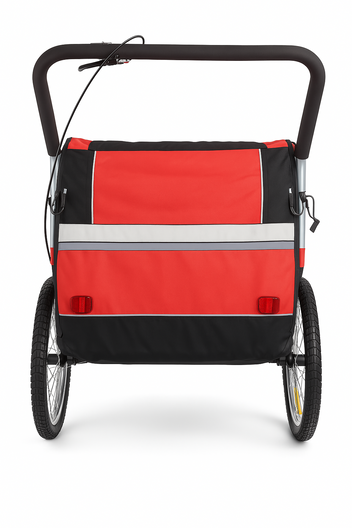 Cykelkärra för 1–2 barn – 2-i-1, 40 kg, 5-punktsbälte