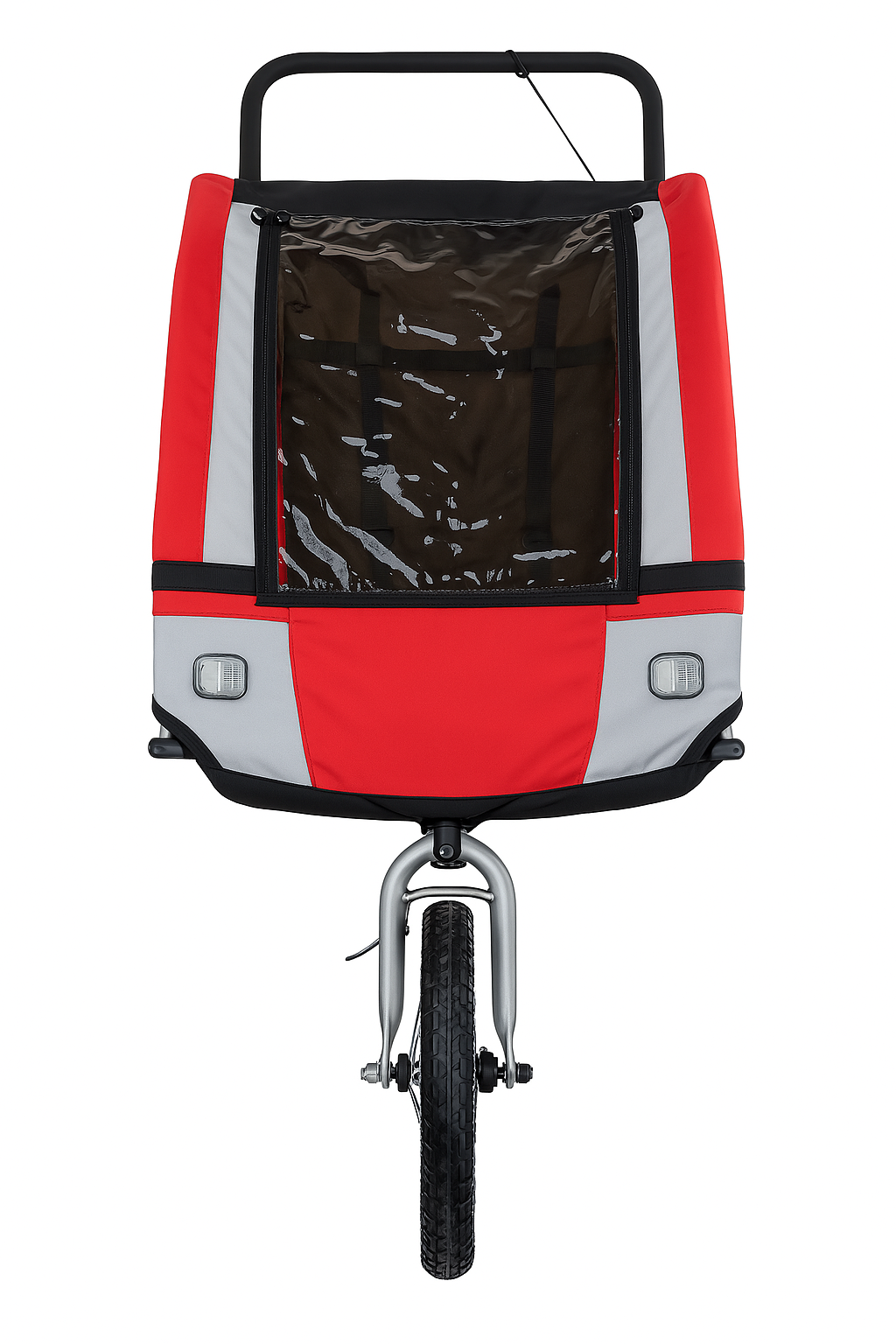 Cykelkärra för 1–2 barn – 2-i-1, 40 kg, 5-punktsbälte