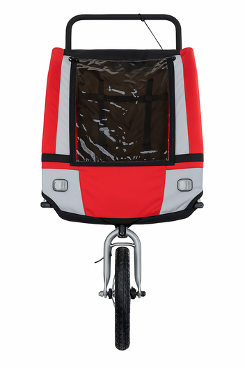 Cykelkärra för 1–2 barn – 2-i-1, 40 kg, 5-punktsbälte