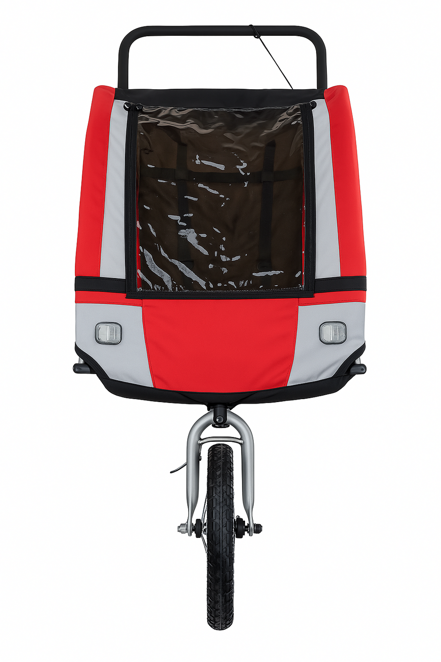Polkupyörän peräkärry 1–2 lapselle – 2-in-1, 40 kg, 5-pistevaljaat