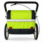 Pohjola Motors  Polkupyörän peräkärry 2-in-1 PACE Vihreä, 2 lapselle, Max. 40 kg