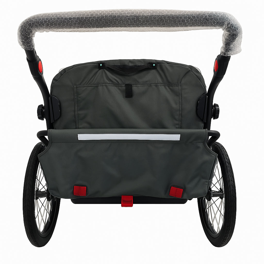 Pohjola Motors Polkupyörän Peräkärry SPEED 2-in-1 Musta, 1 - 2 lapselle