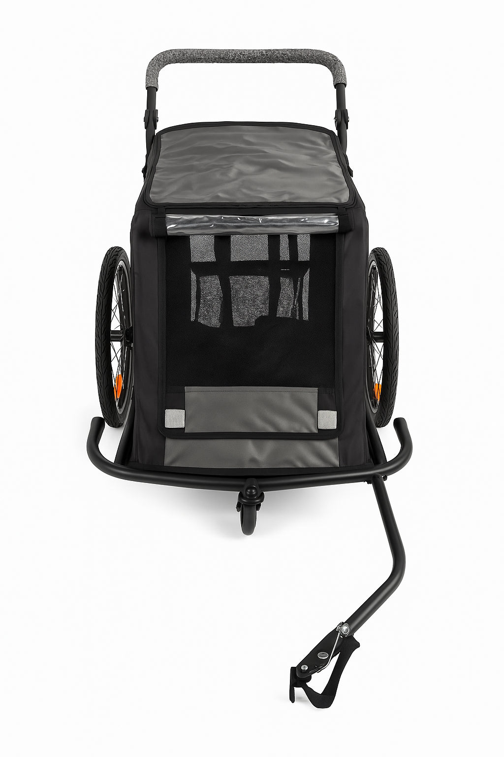 Pohjola Motors Polkupyörän Peräkärry SPEED 2-in-1 Musta, 1 - 2 lapselle