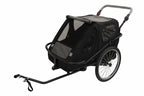 Pohjola Motors Polkupyörän Peräkärry SPEED 2-in-1 Musta, 1 - 2 lapselle