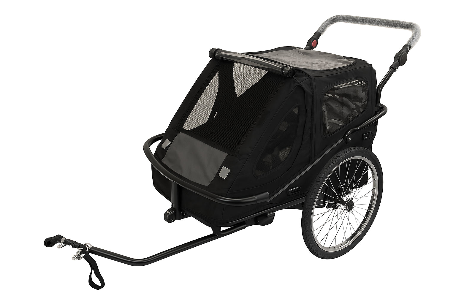 Pohjola Motors Polkupyörän Peräkärry SPEED 2-in-1 Musta, 1 - 2 lapselle
