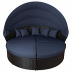 POHJOLA GARDEN Polyrottinki Aurinkovuode / Aurinkosänky 200 cm, Musta / harmaa