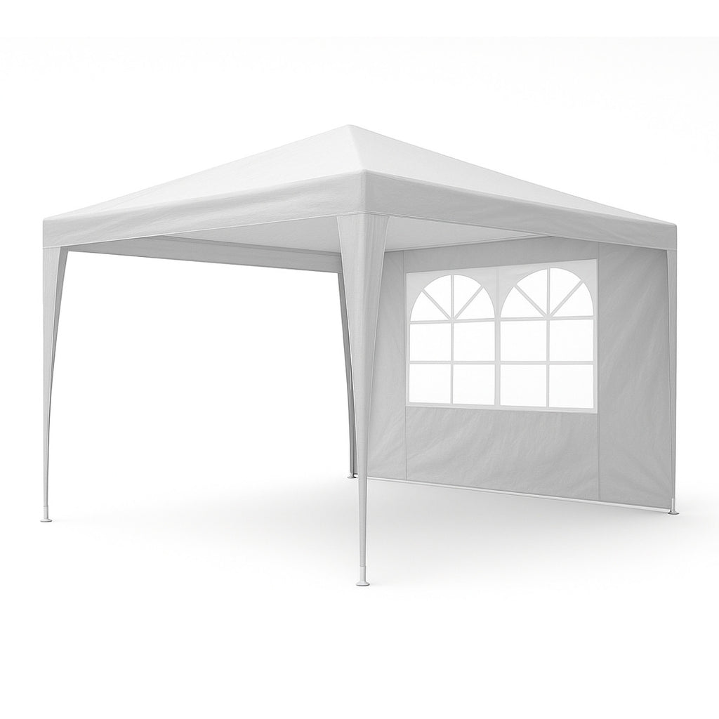 POHJOLA GARDEN Juhlateltta / Paviljonki irrotettavilla sivuilla 3x4m PE, Valkoinen