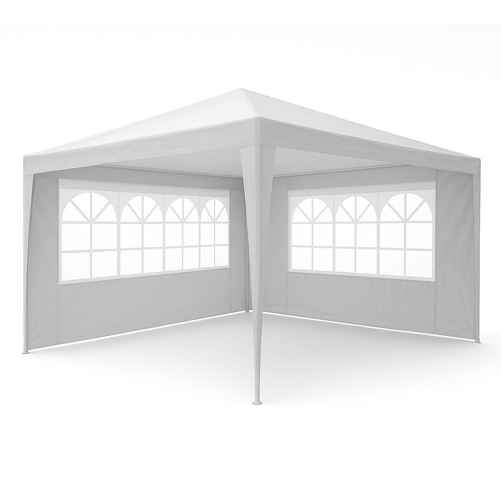 POHJOLA GARDEN Juhlateltta / Paviljonki irrotettavilla sivuilla 3x4m PE, Valkoinen