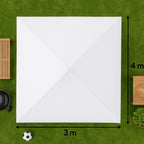 POHJOLA GARDEN Juhlateltta / Paviljonki irrotettavilla sivuilla 3x4m PE, Valkoinen