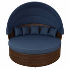 POHJOLA GARDEN Polyrottinki Aurinkovuode / Aurinkosänky 165 cm, Ruskea / harmaa