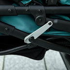 Lemmikkivaunut koiralle – 3 maastorengasta, kokoontaitettavat koiranrattaat max. 20 kgm, vihreä