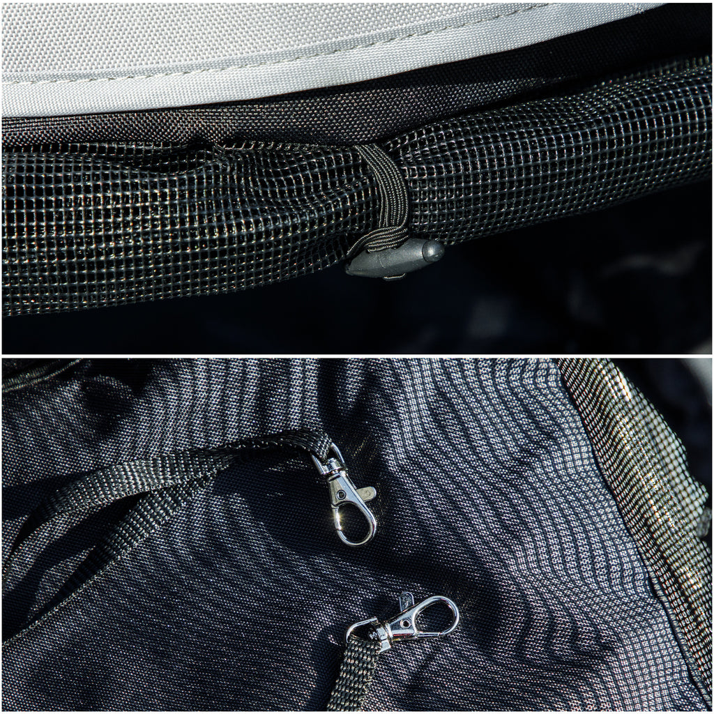 Lemmikkirattaat – Kevyt ja taitettava lemmikkivaunu koirille ja kissoille, vihreä