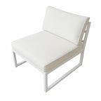 POHJOLA GARDEN Puutarhatuoli / moduulisohvan istuin ISLA 60 CM, Valkoinen / Vaalea Beige