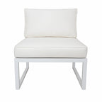 POHJOLA GARDEN Puutarhatuoli / moduulisohvan istuin ISLA 60 CM, Valkoinen / Vaalea Beige