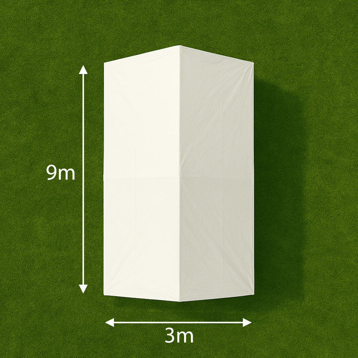 Juhlateltta 3 x 9 m STRONG – galvanoitu teräsrunko, PE 180 g/m², irrotettavat sivuseinät