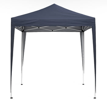 Pop-up festtält 2 x 2 m – avtagbara sidoväggar, 210D Oxford-tyg, antracit