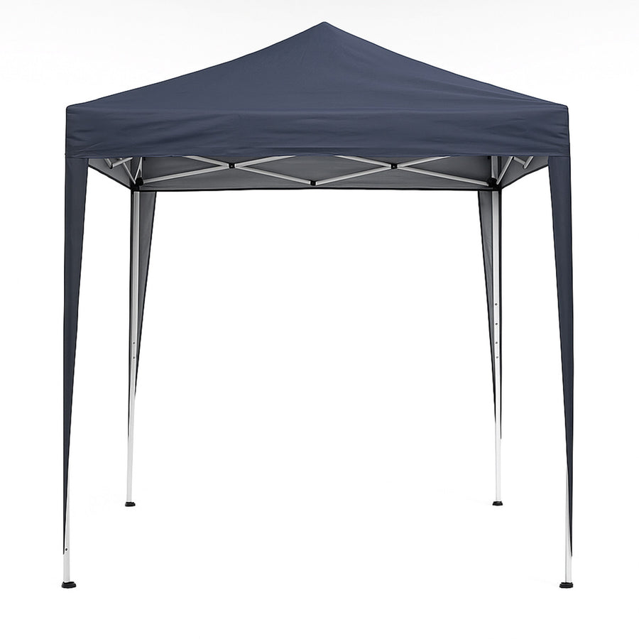 Pop-up festtält 2 x 2 m – avtagbara sidoväggar, 210D Oxford-tyg, antracit