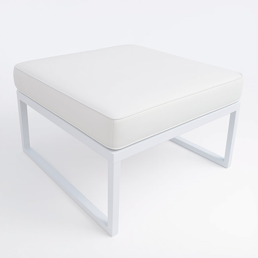 POHJOLA GARDEN Ulkosohvan Divaani ISLA 60 CM, Valkoinen / Vaalea Beige