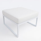 POHJOLA GARDEN Ulkosohvan Divaani ISLA 60 CM, Valkoinen / Vaalea Beige