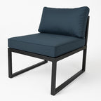 POHJOLA GARDEN Puutarhatuoli / moduulisohvan istuin ISLA 60 CM, Musta / harmaa