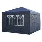 POHJOLA GARDEN POP-UP Juhlateltta Irrotettavilla Sivuseinillä, 3 x 3 m, Antrasiitti