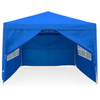 POHJOLA GARDEN POP-UP Juhlateltta Irrotettavilla Sivuseinillä, 3 x 3 m, Sininen