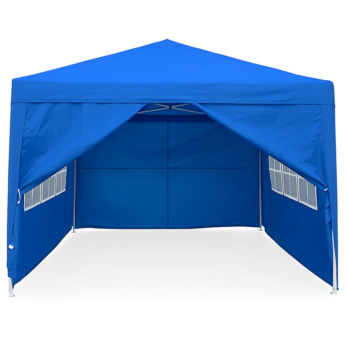 POHJOLA GARDEN POP-UP Juhlateltta Irrotettavilla Sivuseinillä, 3 x 3 m, Sininen