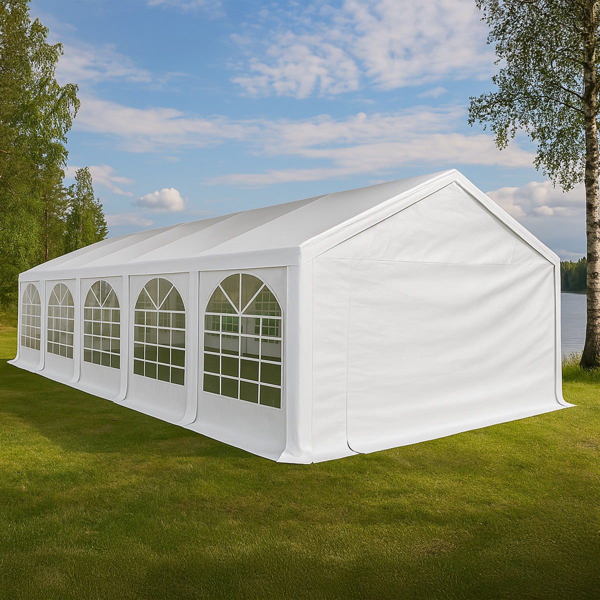 Pohjola Garden Juhlateltta Strong 6x12, Valkoinen