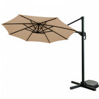 POHJOLA GARDEN PREMIUM Riippuva Aurinkovarjo 3m, beige, suljettava, säädettävä