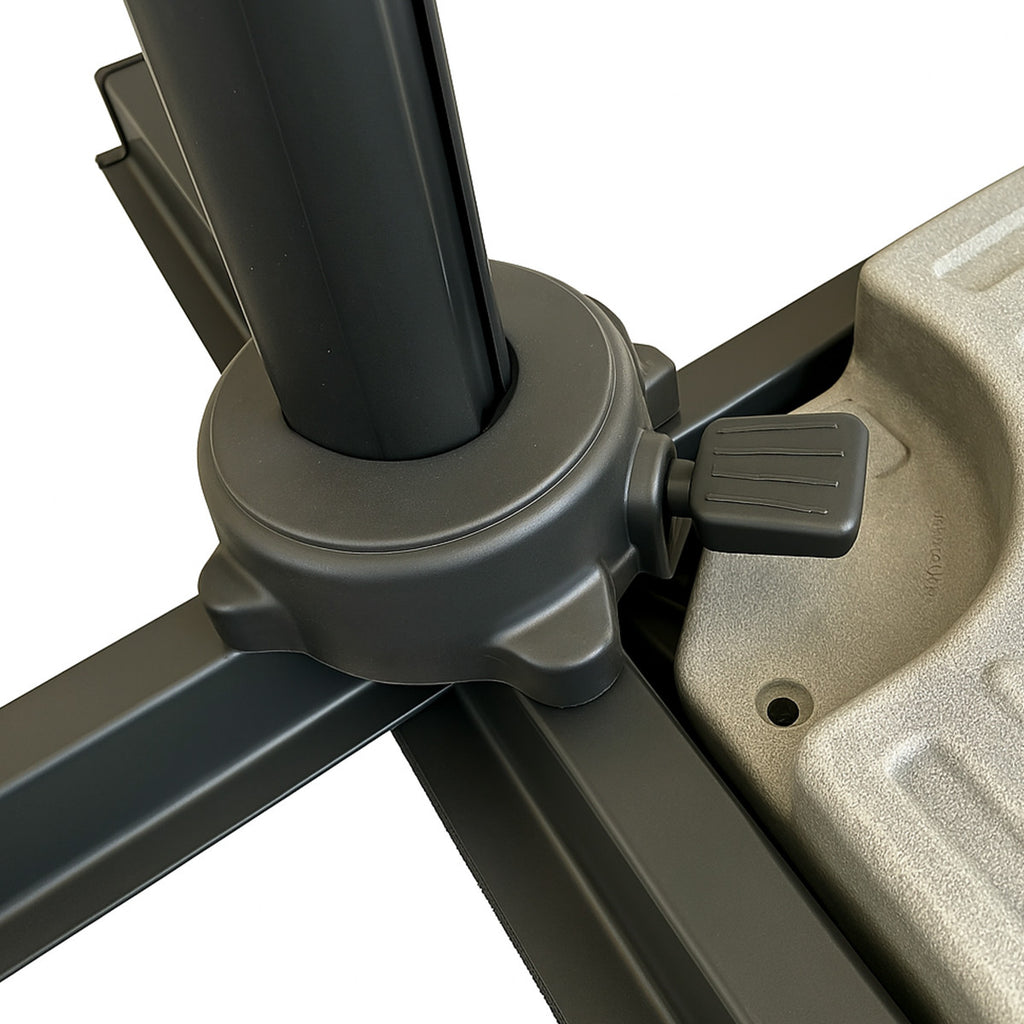 POHJOLA GARDEN PREMIUM Riippuva Aurinkovarjo 3m, beige, suljettava, säädettävä