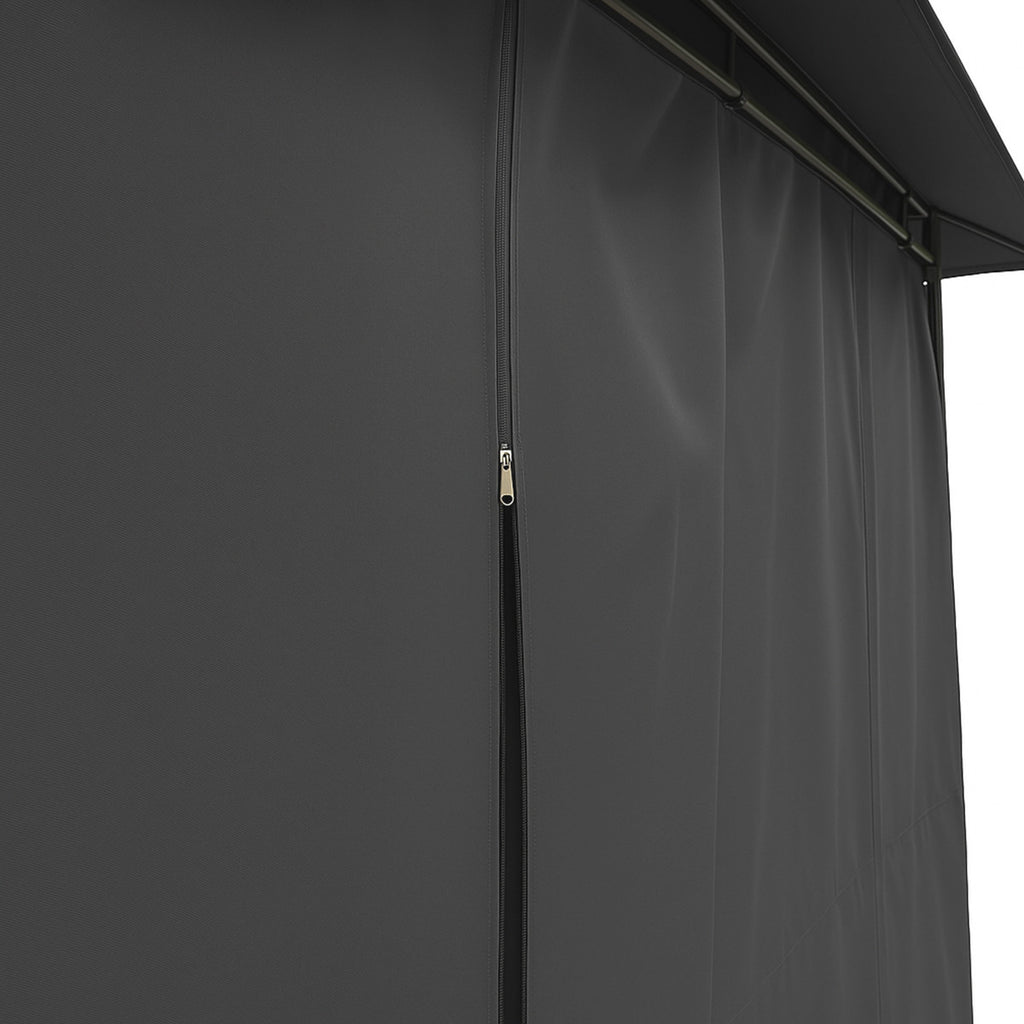 POHJOLA GARDEN NIKO Pihapaviljonki 3x4m / Paviljonki Katos Terassille Ja Pihalle, Vihreä harmaa