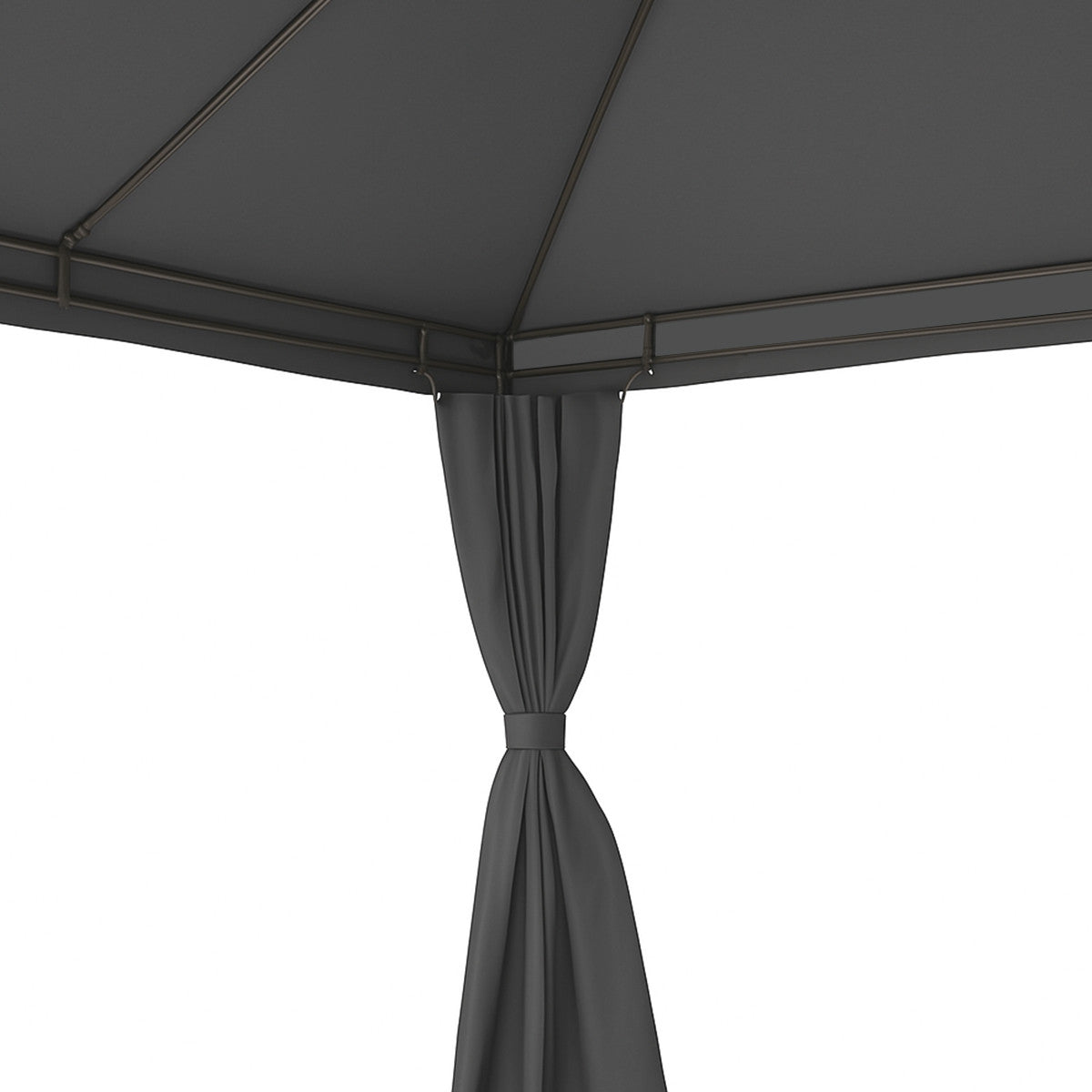 POHJOLA GARDEN NIKO Pihapaviljonki 3x4m / Paviljonki Katos Terassille Ja Pihalle, Vihreä harmaa