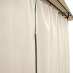 POHJOLA GARDEN NIKO Pihapaviljonki 3x4m / Paviljonki Katos Terassille ja Pihalle, Vaalea Beige