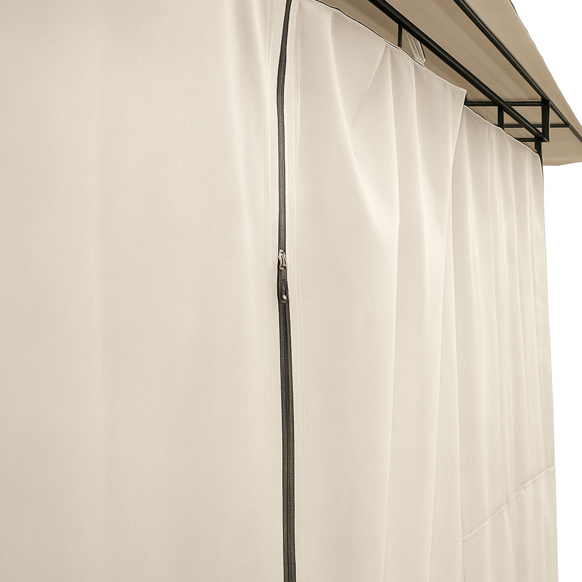 POHJOLA GARDEN NIKO Pihapaviljonki 3x4m / Paviljonki Katos Terassille ja Pihalle, Vaalea Beige