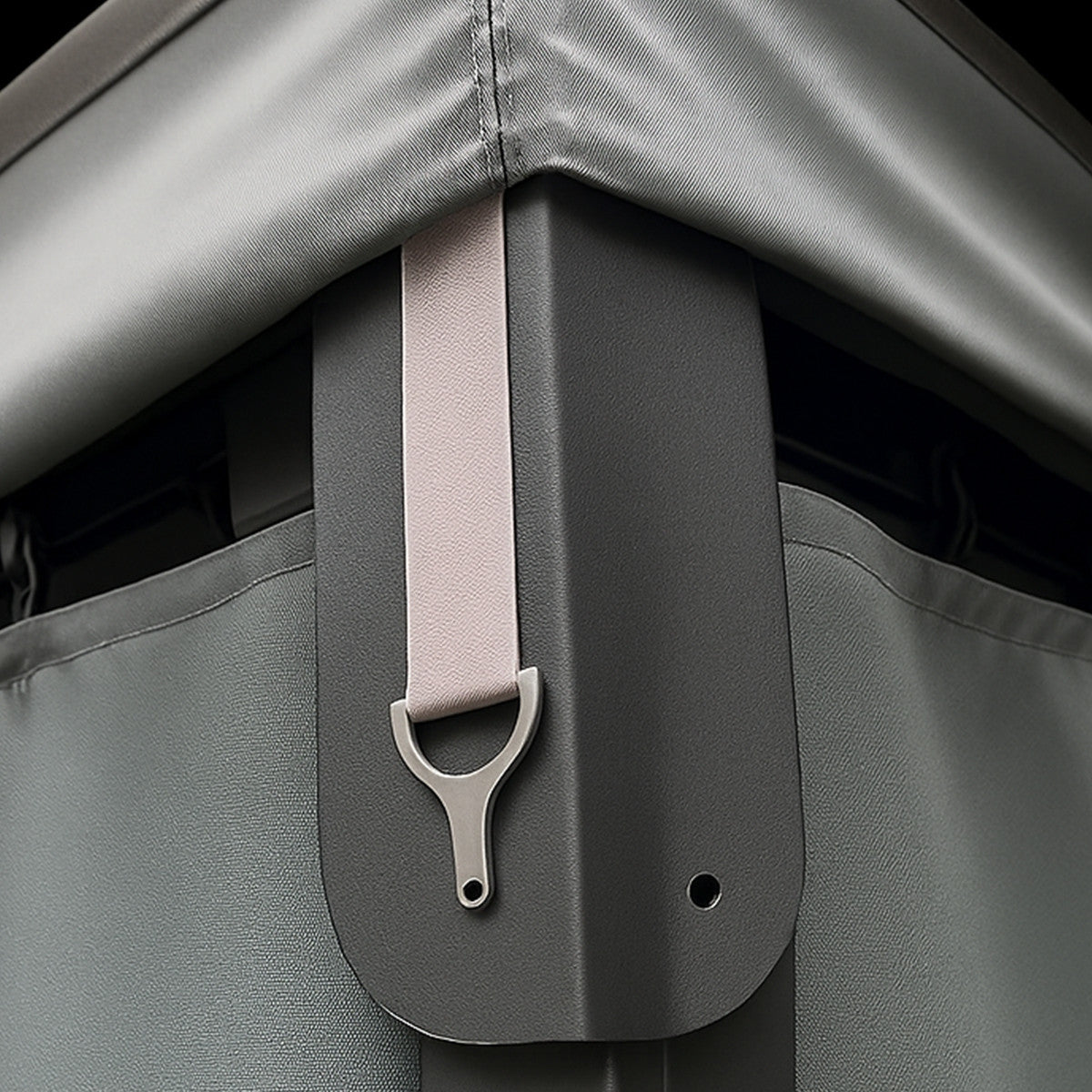 POHJOLA GARDEN Kestävä PREMIUM Pihapaviljonki 3x3m / Paviljonki Katos Terassille ja Pihalle Hyttysverkolla, Harmaa