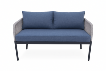 Ulkosohvaryhmä 2+2+1 – 4-istuttava, 100 cm pöytä, 12 cm pehmusteet