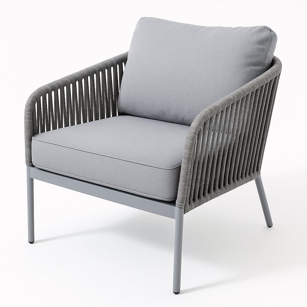 POHJOLA GARDEN Ulkosohvaryhmä Laura 3+2+1+1 Harmaa