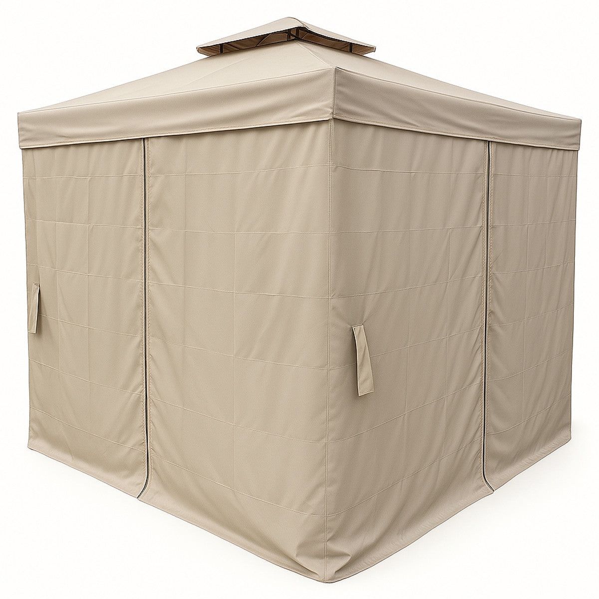 POHJOLA GARDEN Kestävä PREMIUM Pihapaviljonki 3x3m / Paviljonki Katos Terassille ja Pihalle Hyttysverkolla, beige