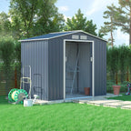 POHJOLA GARDEN Pihavaja 2,7m2 Puutarhavaja, Peltivarasto, Työkaluvaja Harmaa + sokkeli