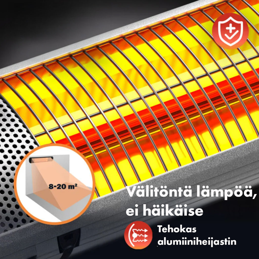Terassilämmitin / Infrapunalämmitin / Parvekelämmitin Kaukosäädin 2000W IP65