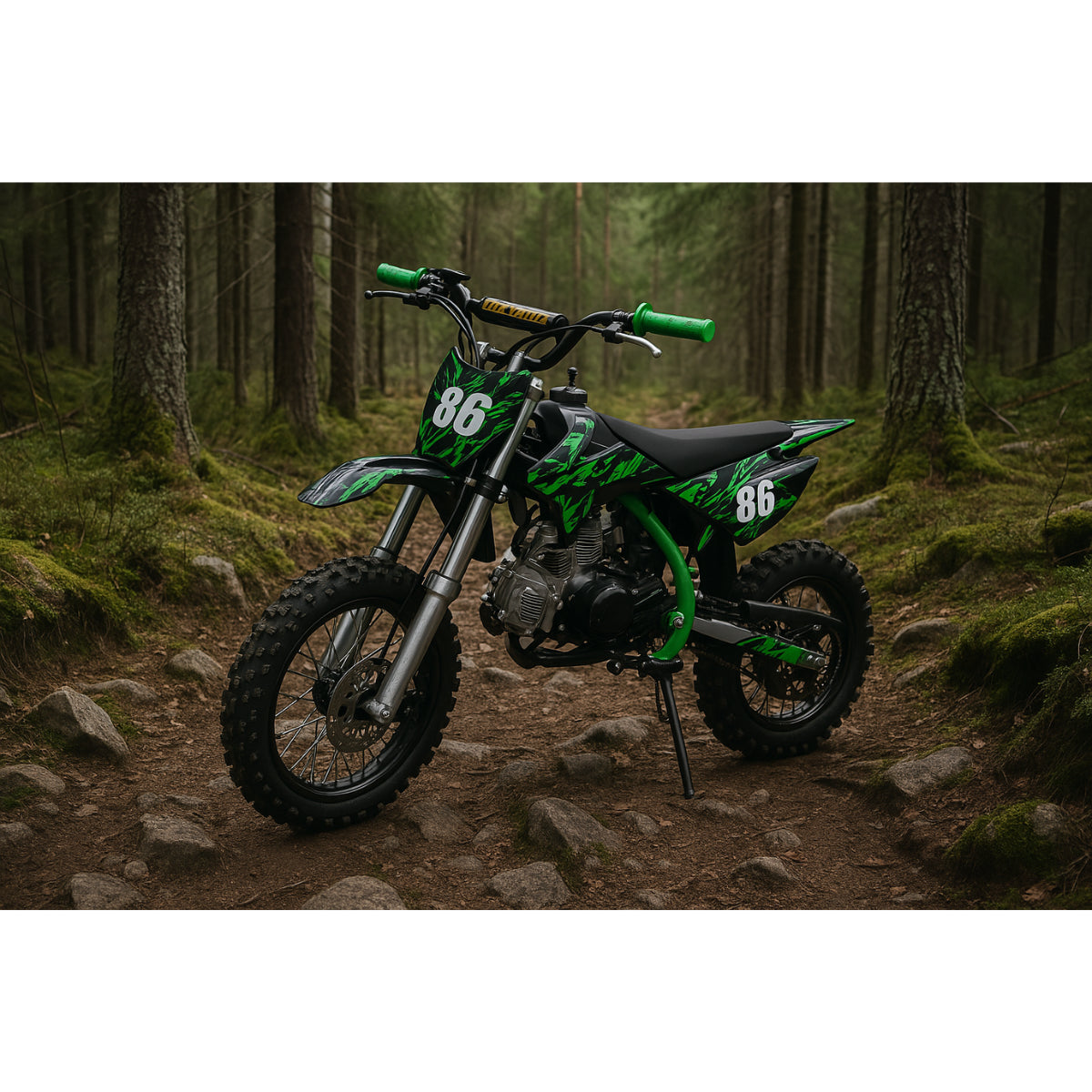 POHJOLA MOTORS Minikrossi 70cc, Vihreä