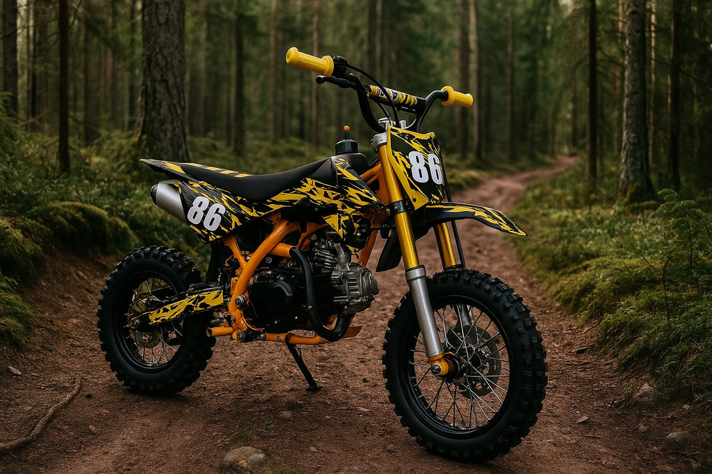 POHJOLA MOTORS Minikrossi 70cc, Keltainen