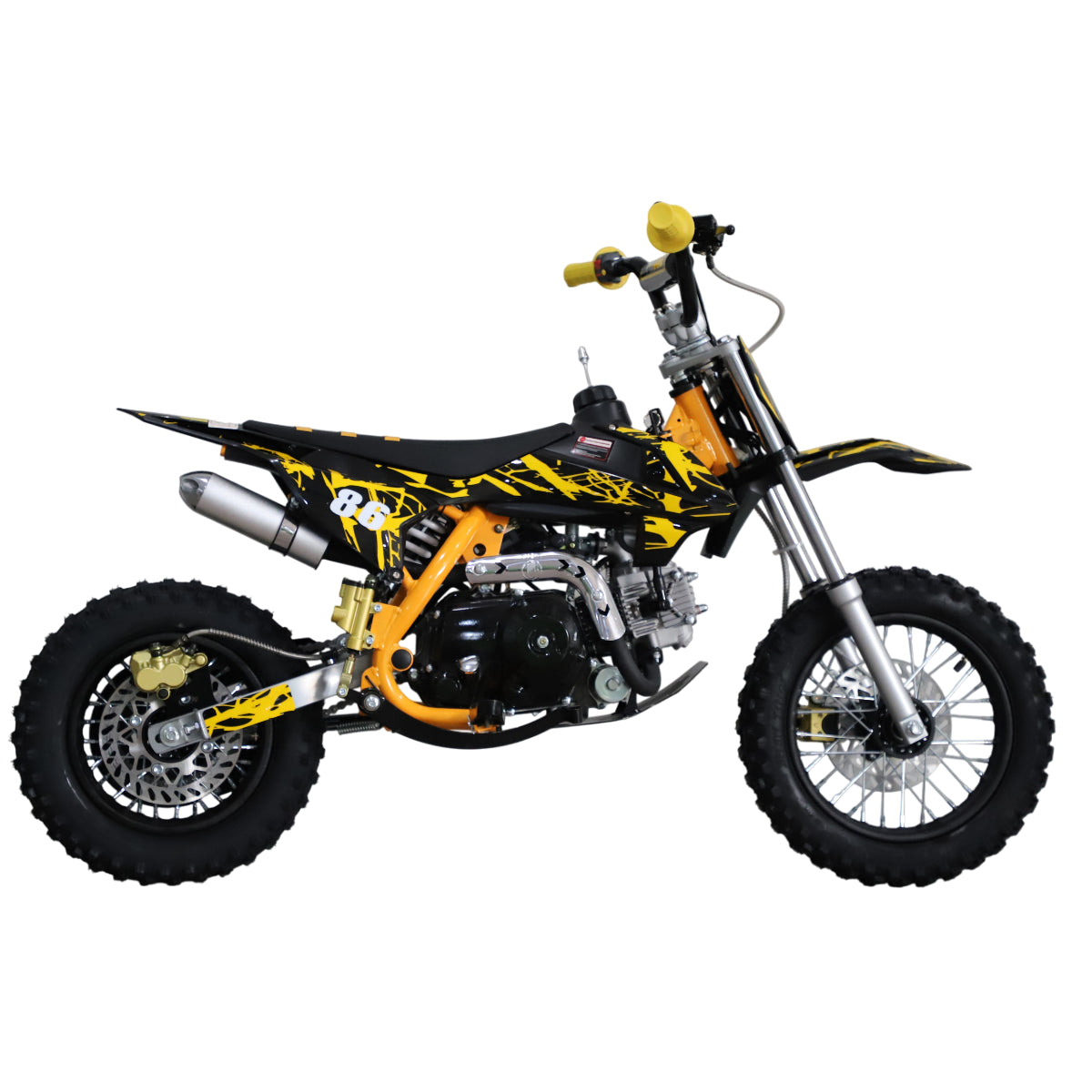 POHJOLA MOTORS Minikrossi 70cc, Keltainen
