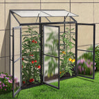 POHJOLA GARDEN Seinäkasvihuone 180 x 55cm, 4mm 610g/m2 Kennolevyt, musta