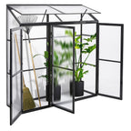 POHJOLA GARDEN Seinäkasvihuone 180 x 55cm, 4mm 610g/m2 Kennolevyt, musta