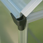 POHJOLA GARDEN Kasvihuone 3,3m² Tukeva Runko, Paksut Paneelit, Sokkeli & Rännit - Helppo Koota