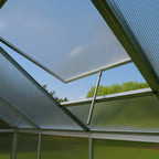 POHJOLA GARDEN Kasvihuone 8,6m2 Sokkeli & Rännit, 4mm 610g/mm2 kennolevyt