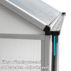 POHJOLA GARDEN Kasvihuone STRONG 5,75m2 + sokkeli, Extra kestävä 600g/m2 kennolevy