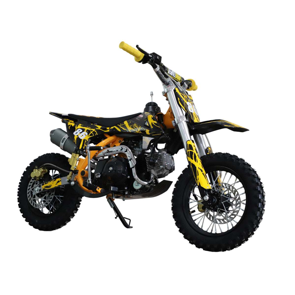 POHJOLA MOTORS Minikrossi 110cc, 4-tahti, 80km/h, Keltainen