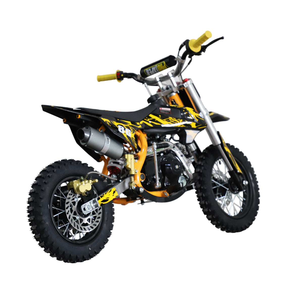 POHJOLA MOTORS Minikrossi 110cc, 4-tahti, 80km/h, Keltainen